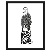 Untitled #40 - Woman in striped skirt