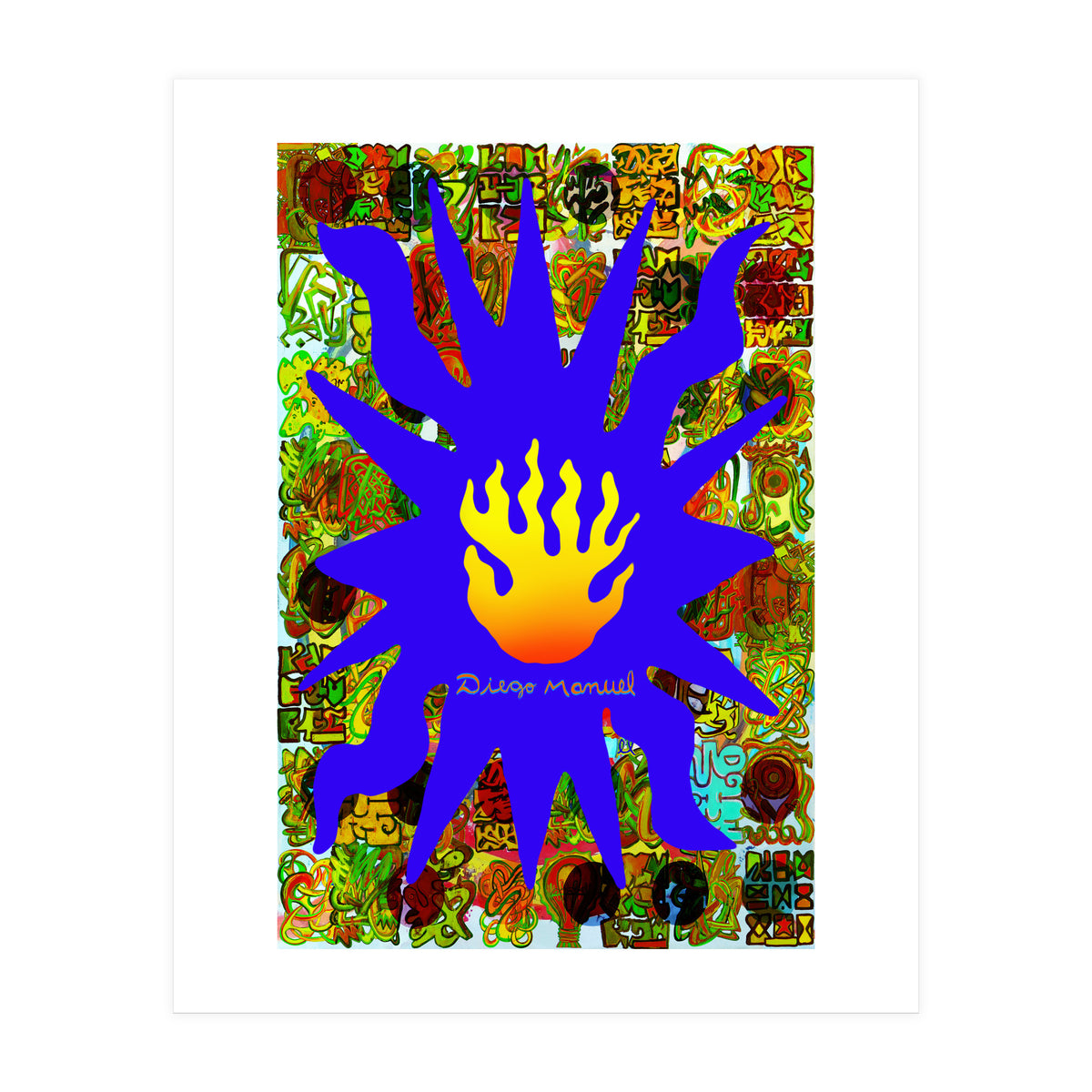 Fuego Y Graffiti 55 (Print Only)