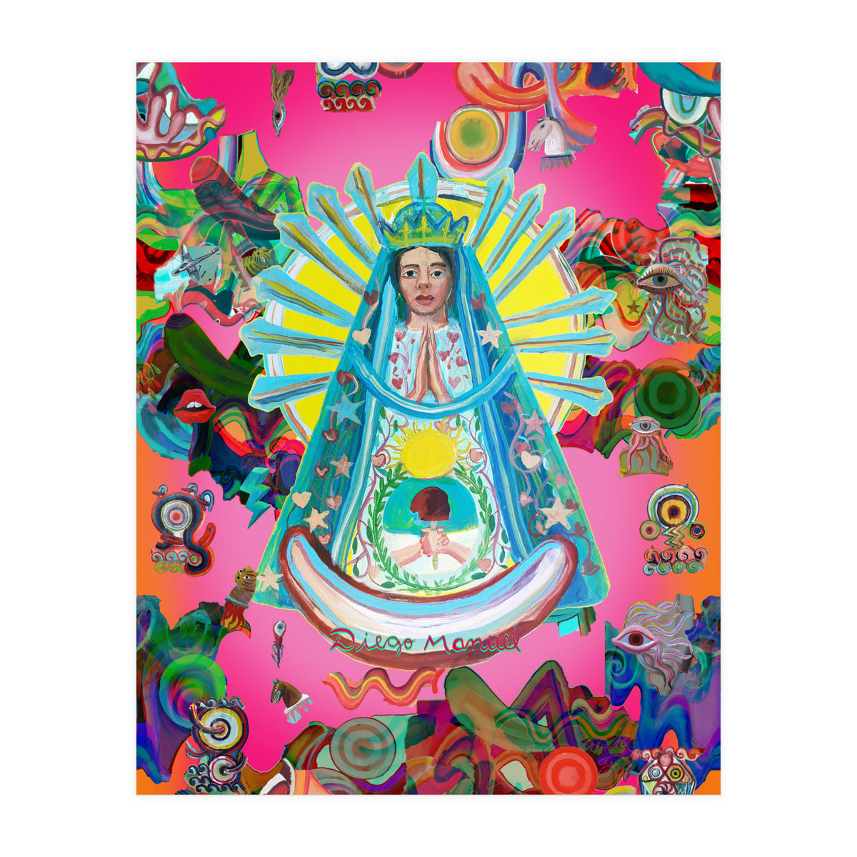 Virgen Y Graffiti 12 (Print Only)