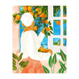 A Few Bad Oranges Is No Reason Not To Bring The Grove Home | Boho Botanical Garden Painting (Print Only) thumbnail