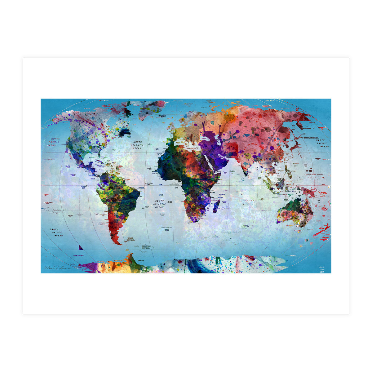 Map Of The World  (Print Only)