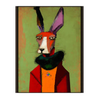 Hare In Clothes Portrait (Print Only)
