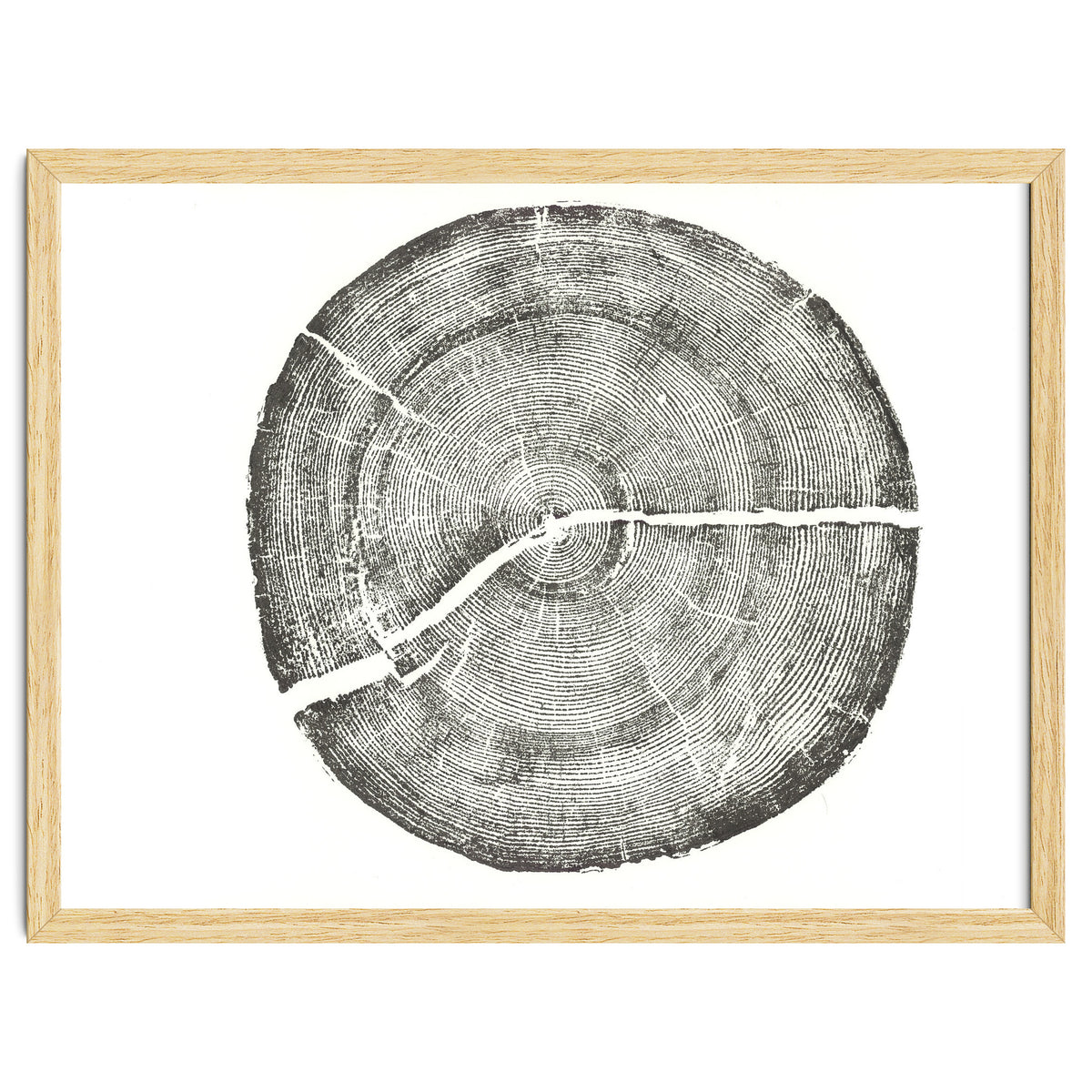 Rock Canyon, Tree Ring Print, Woodblock