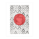 Red Bubble Chevron Pattern (Print Only) thumbnail