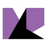 Geometric Shapes No. 64 - purple & black (Print Only) thumbnail