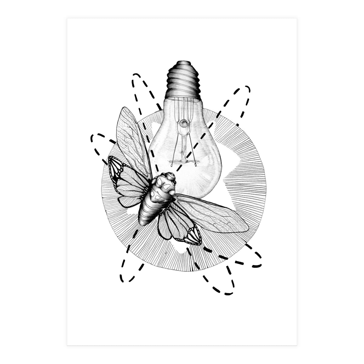 Moth To The Flame (Print Only)