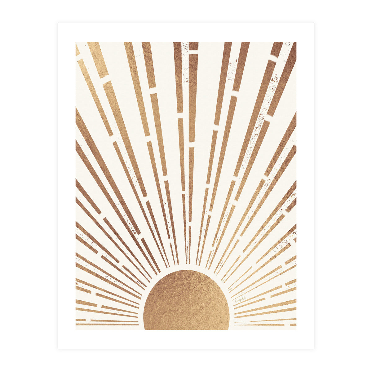 Sun Shines Inside You Gold (Print Only)