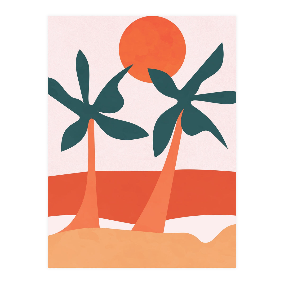 Beach Scandi Artwork (Print Only)