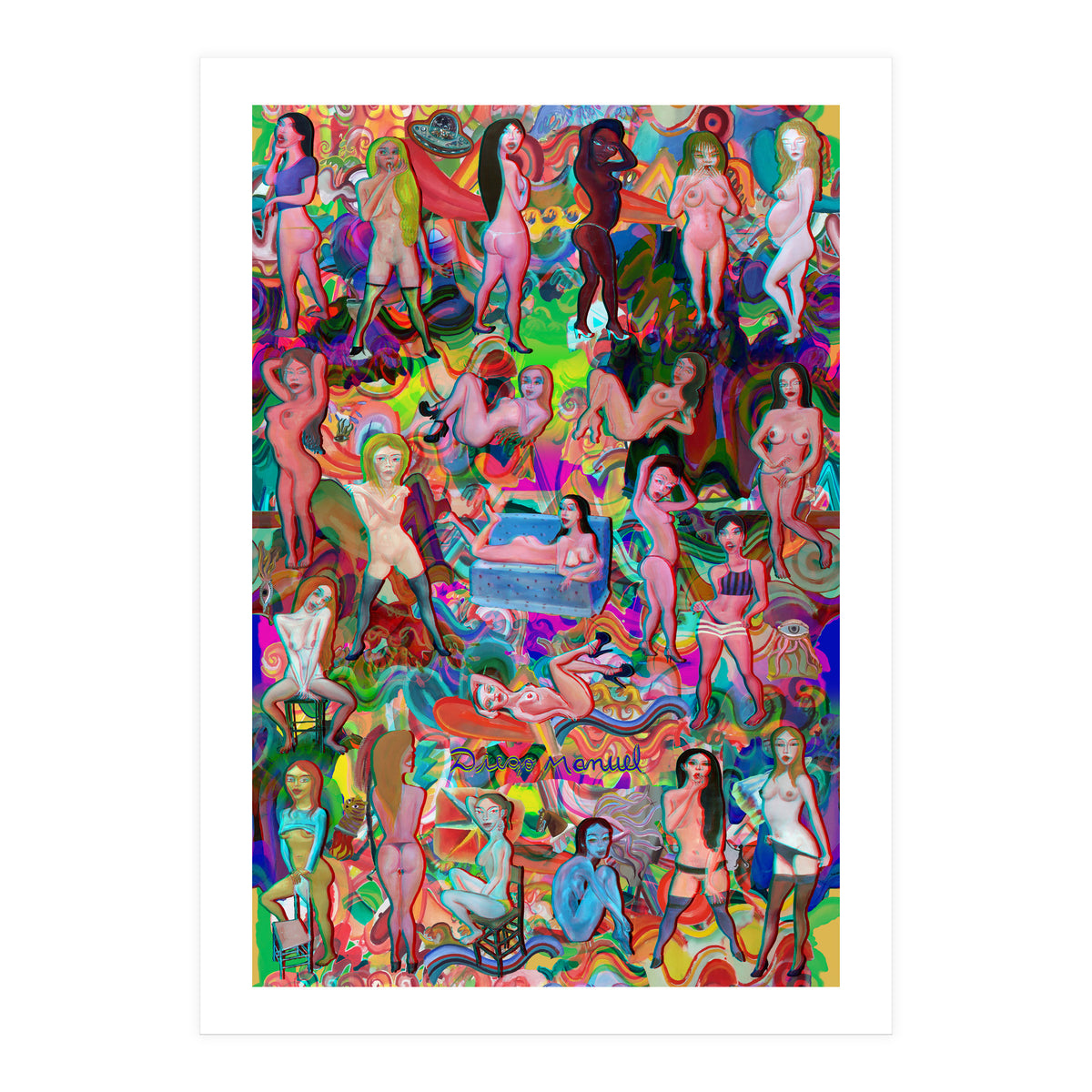 Chicas 3d 5 (Print Only)