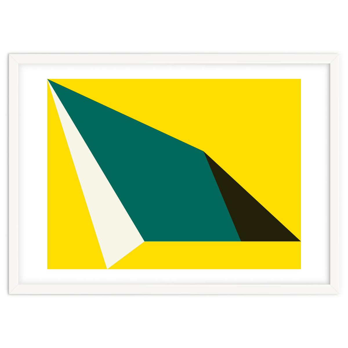 Geometric Shapes No. 74 - yellow, green & black