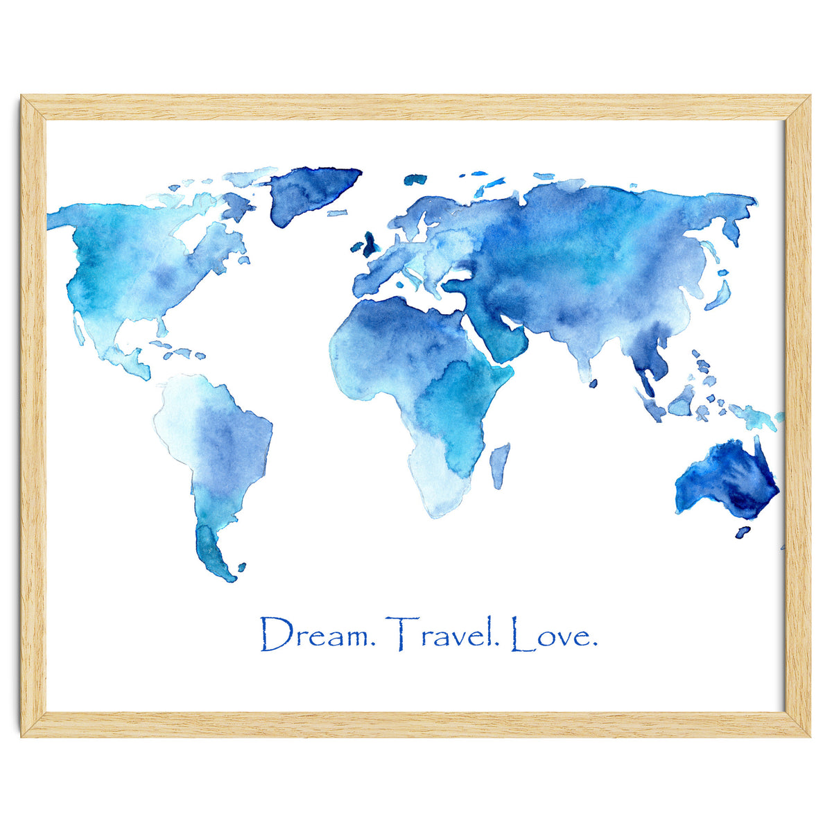 Dream. Travel. Love || watercolor