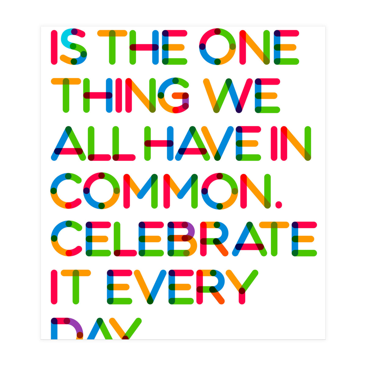 DIVERSITY (white Version) (Print Only)