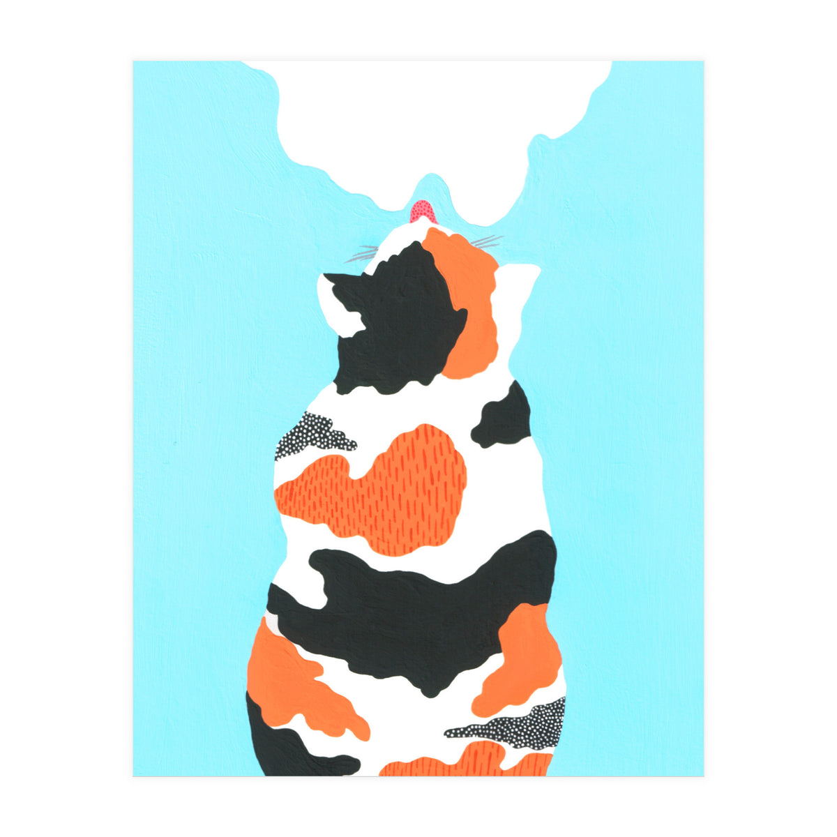 Tri Colored Calico Cat (Print Only)