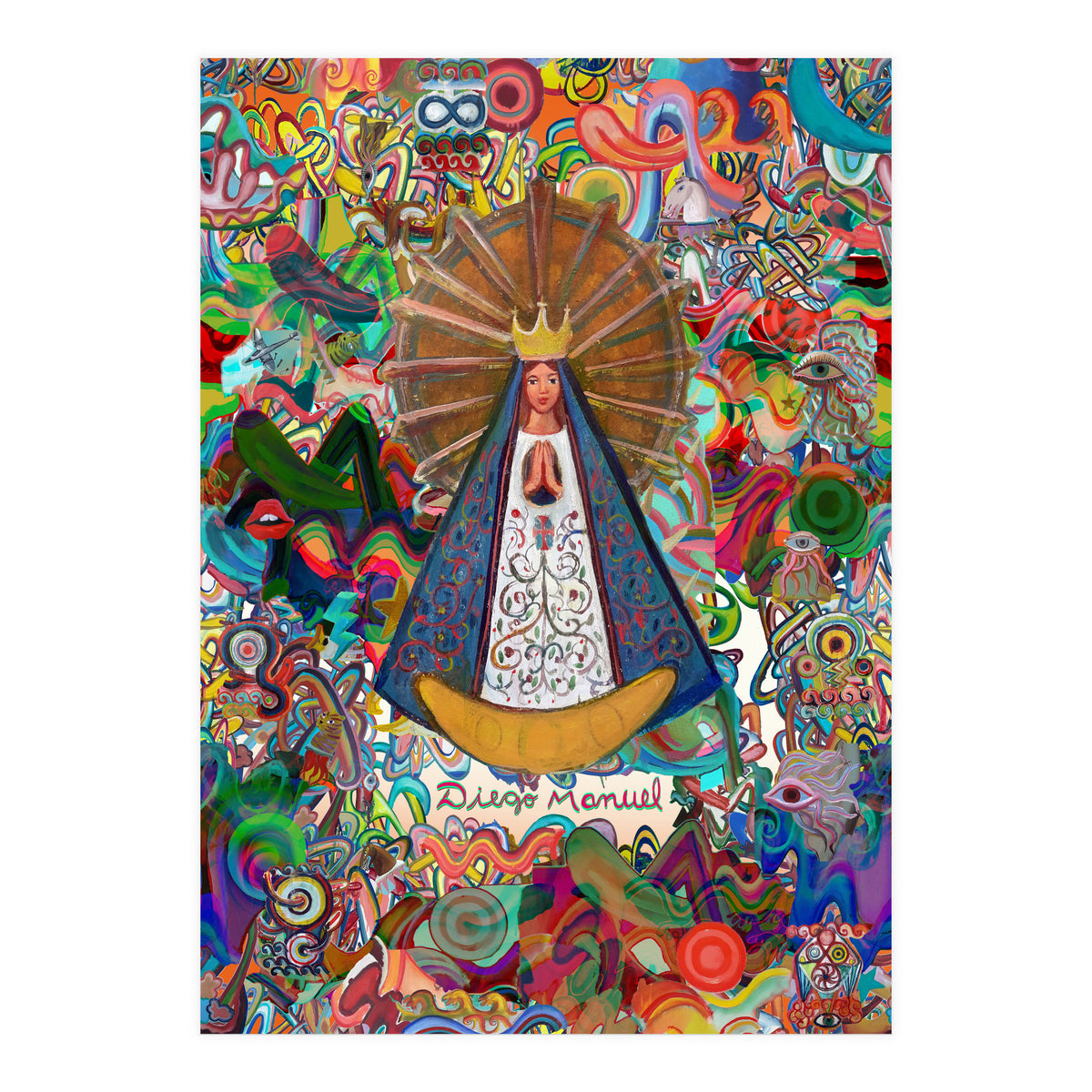 Virgen Y Graffiti 6 (Print Only)