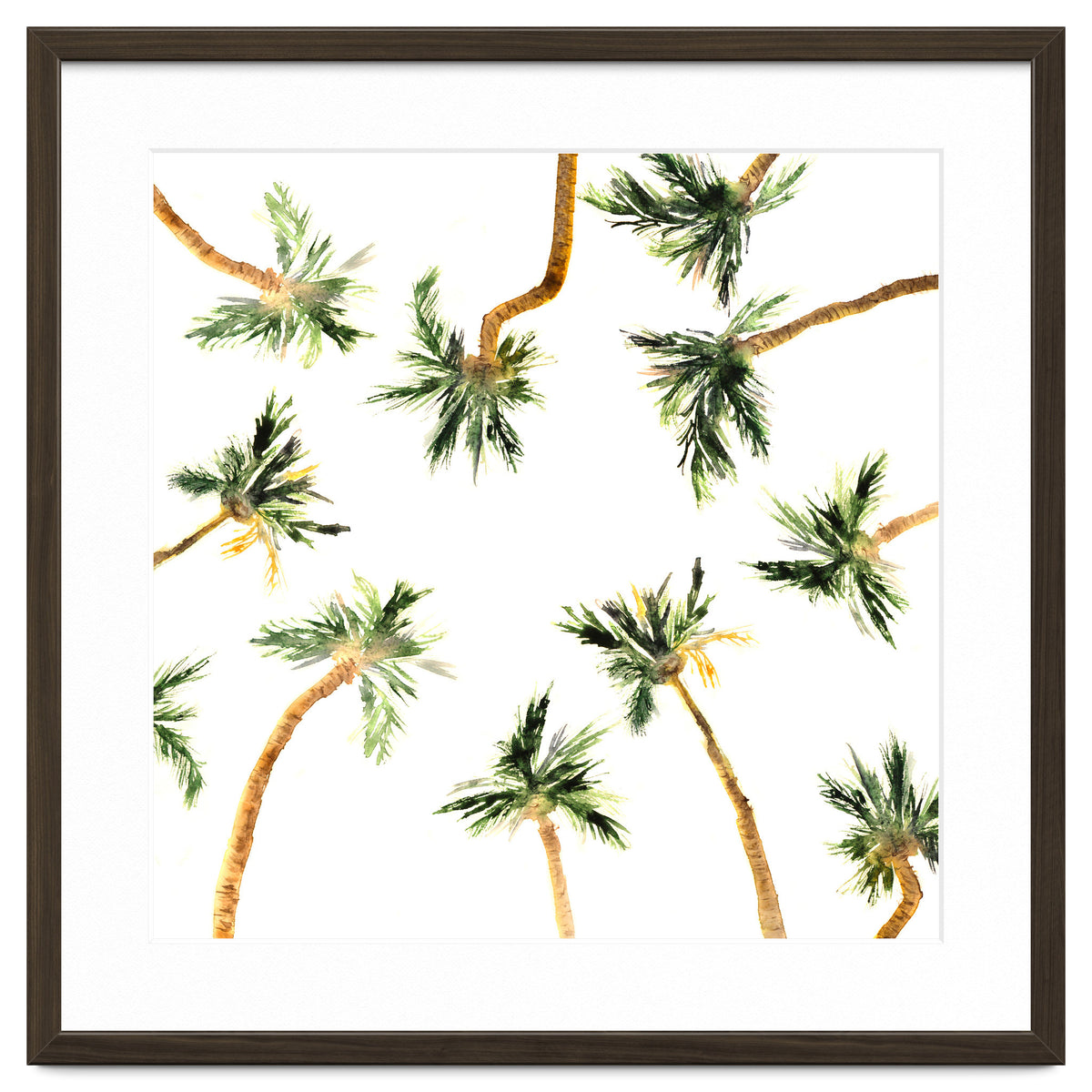 Under the coconut palms || watercolor