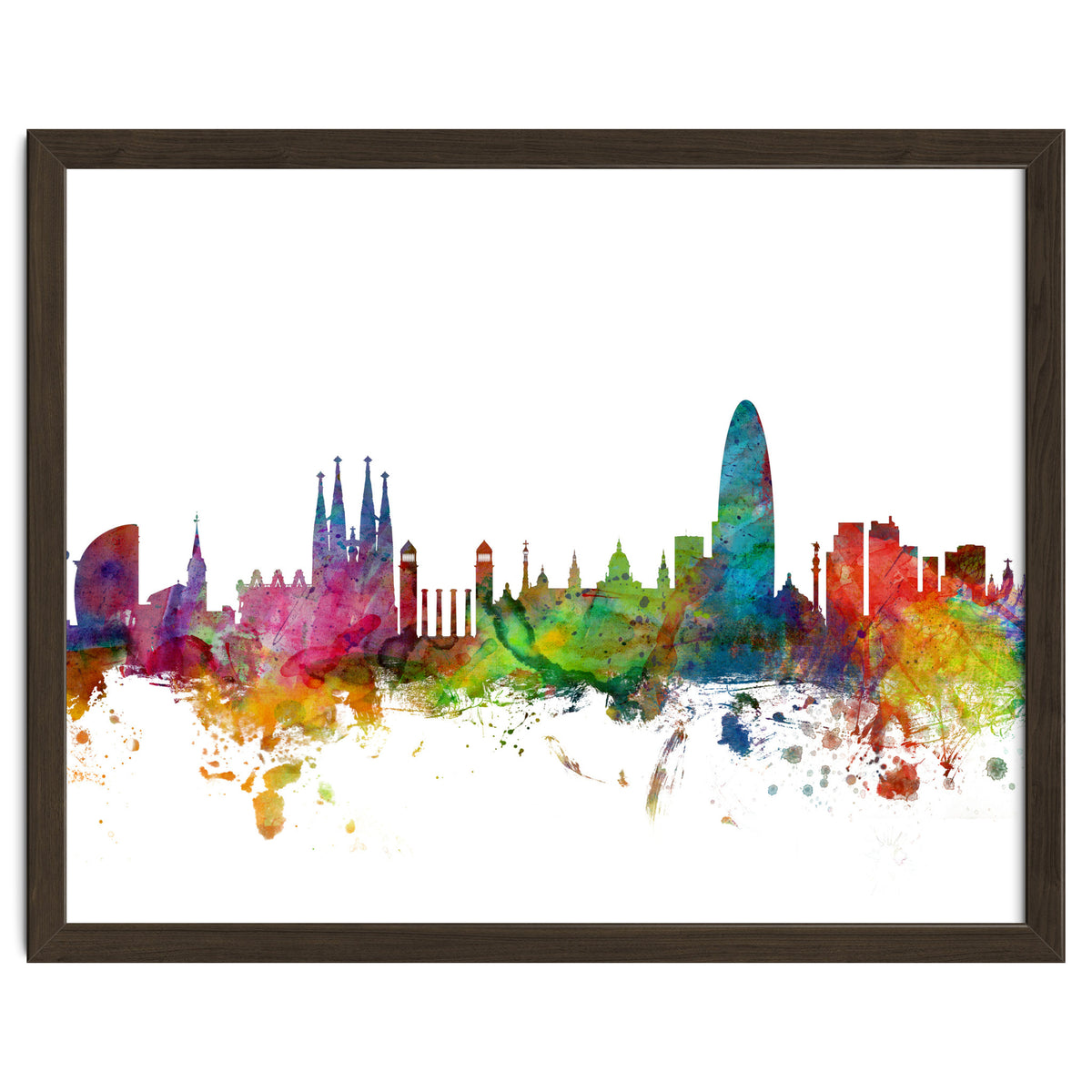 Barcelona Spain Skyline