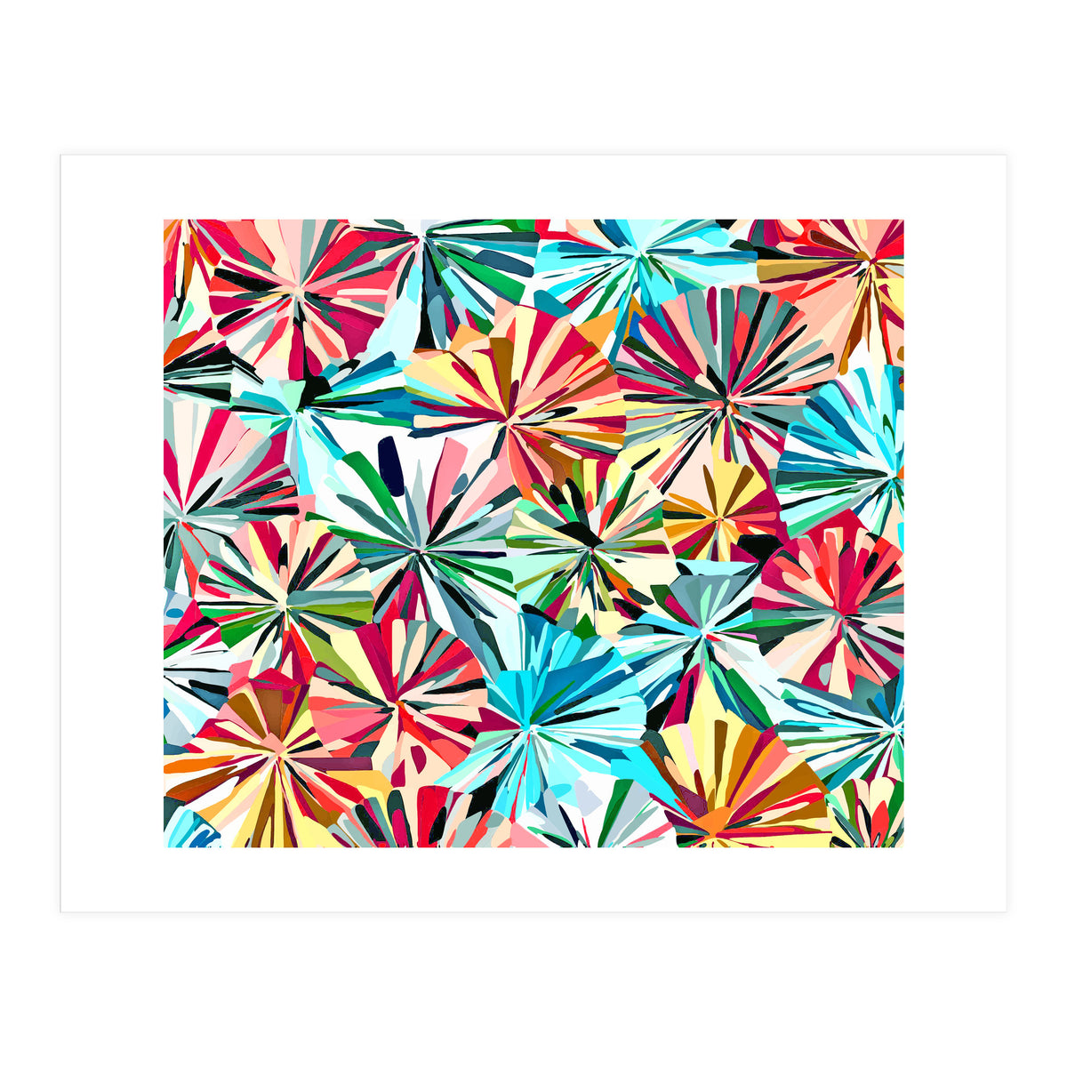 Paper Fans Abstract (Print Only)