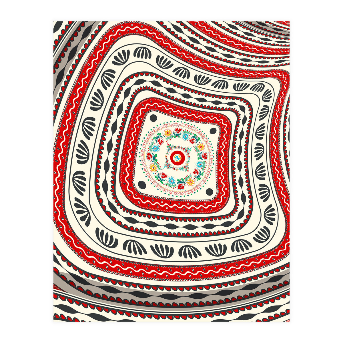 Romanian embroidery background 16 (Print Only)