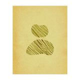 Balancing stones on the retro paper (Print Only) thumbnail