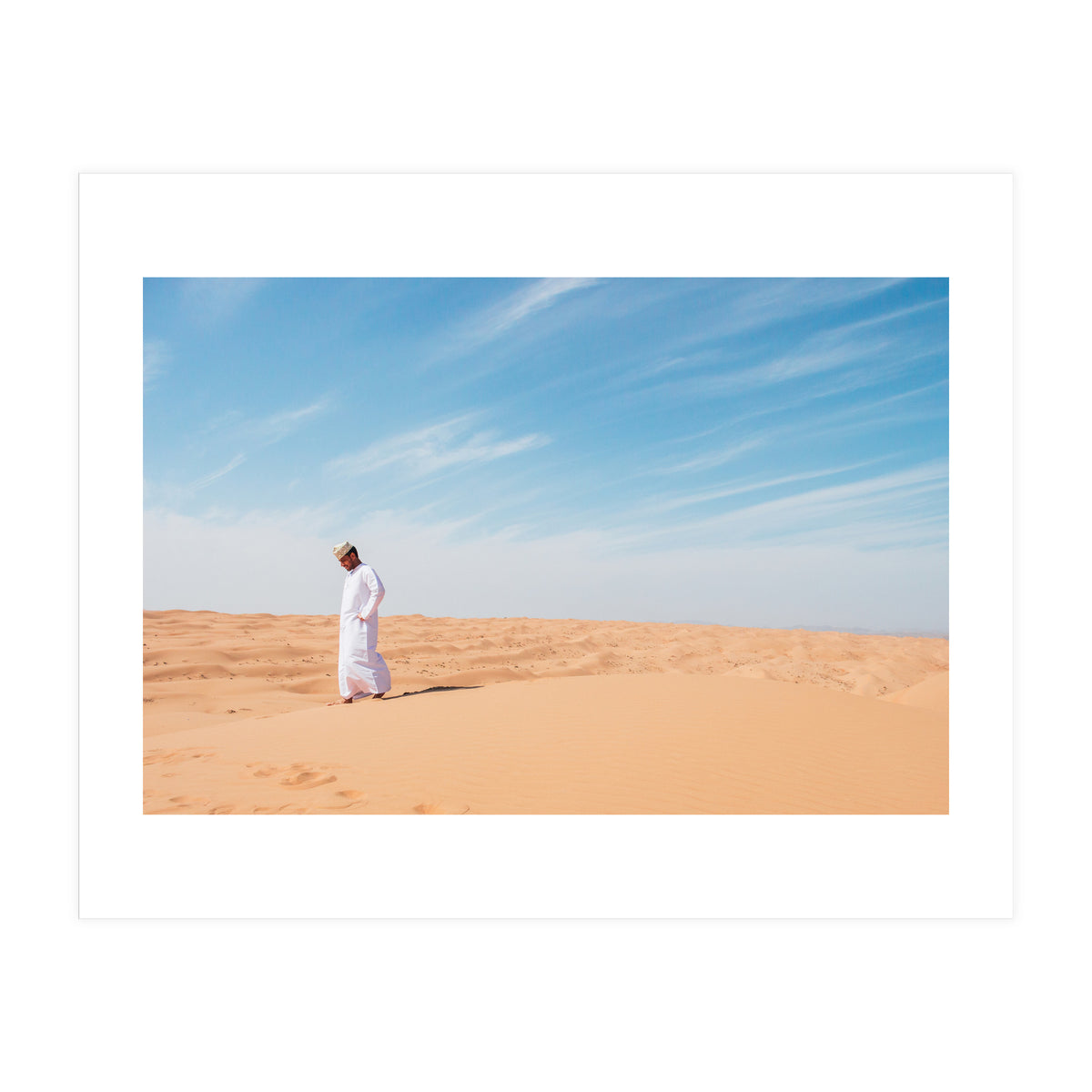 Arab In The Sahara Desert (Print Only)
