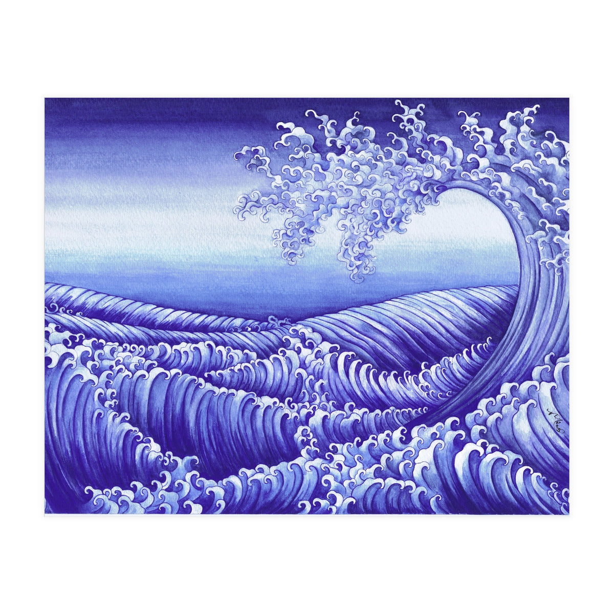 Turbulent Water Triptych part 3 (Print Only)