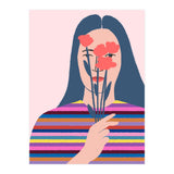 Girl With Flowers (Print Only) thumbnail