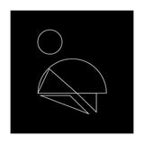 Mountain climber | minimal geometric (Print Only) thumbnail