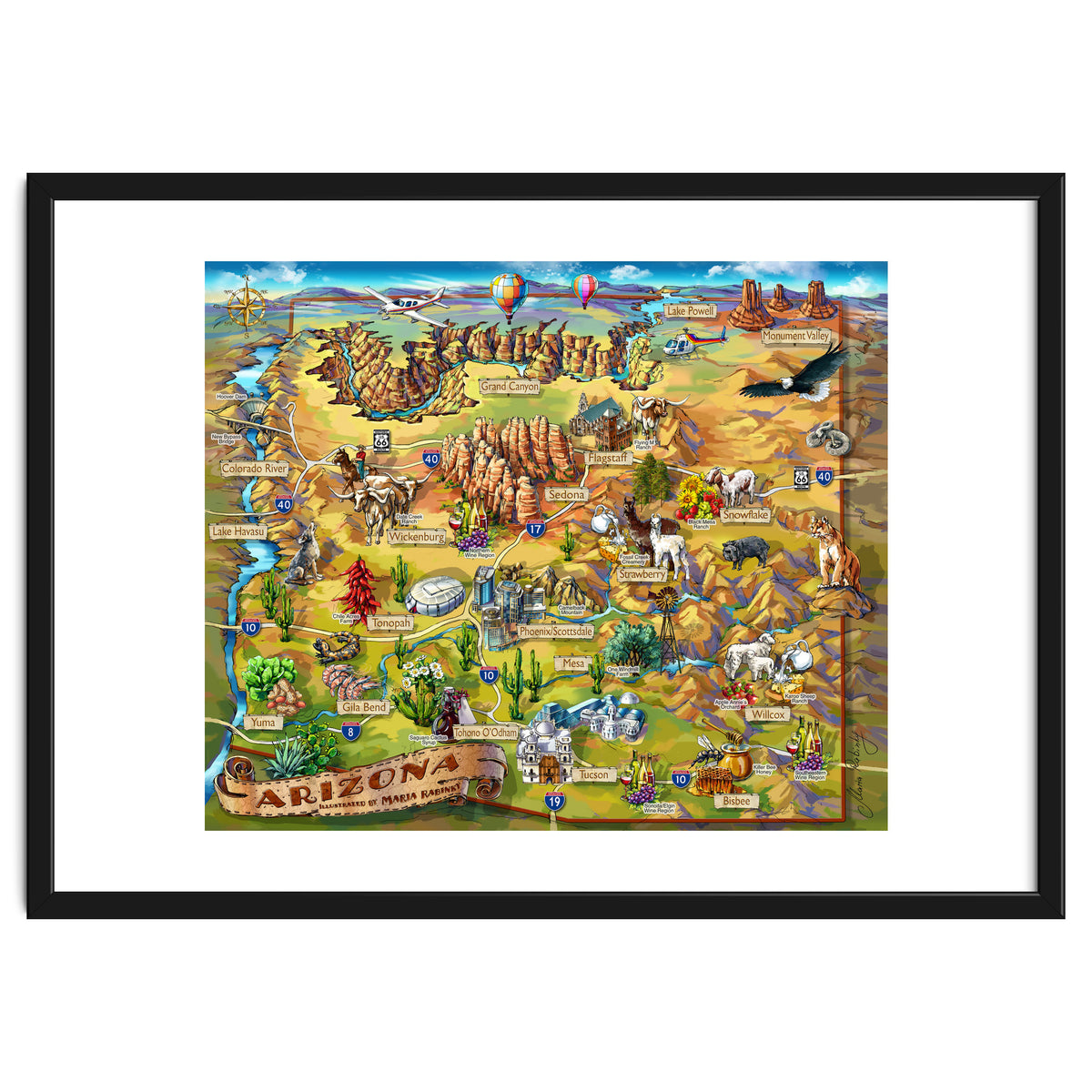 Arizona Illustrated Map