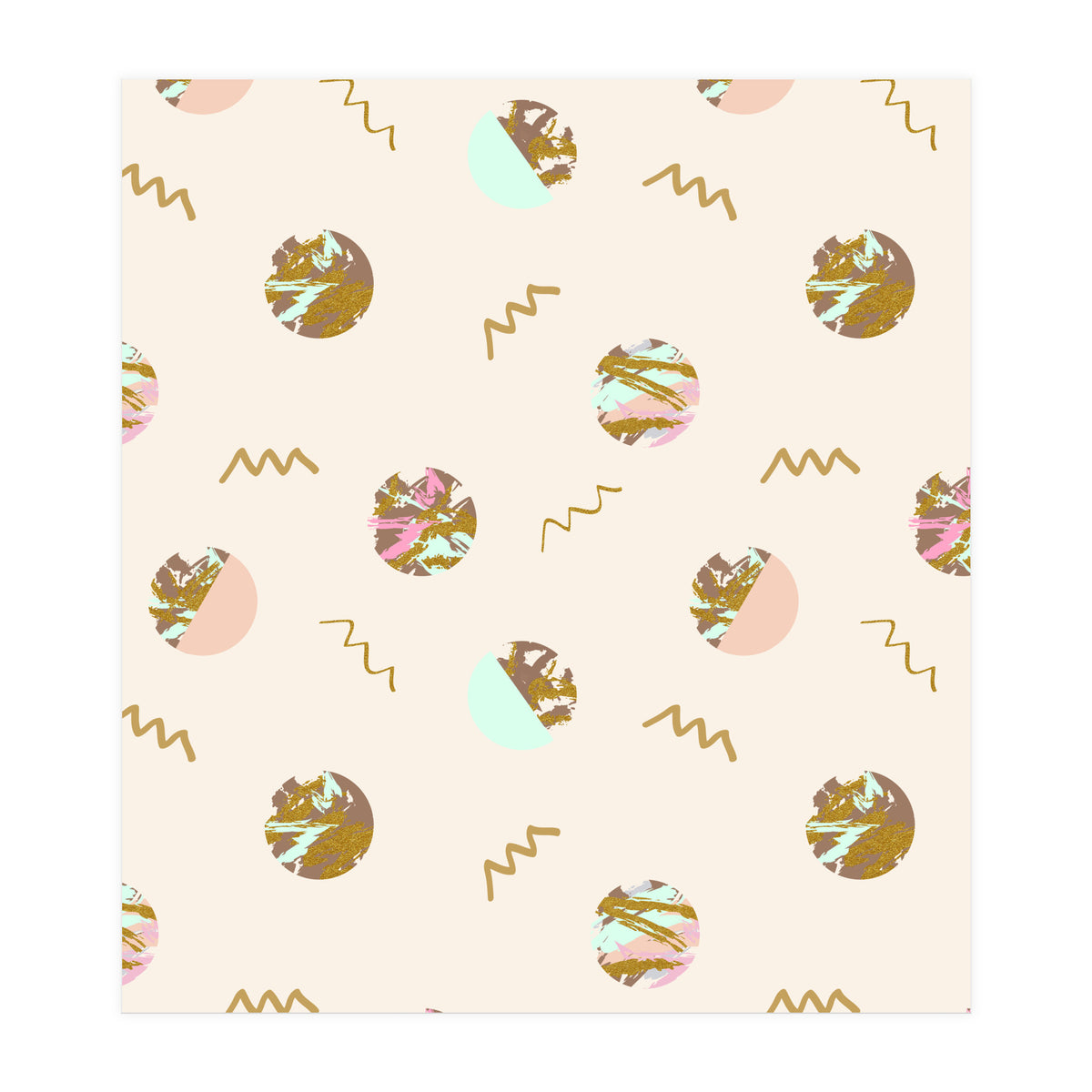 Abstract geometric vector painting (Print Only)