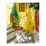 The Path to Peace | Summer Architecture Travel | Exotic Places Vintage Bohemian House (Print Only) thumbnail