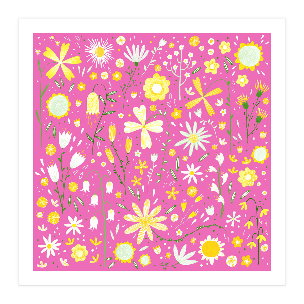 Fresh Flowers Pink (Print Only)