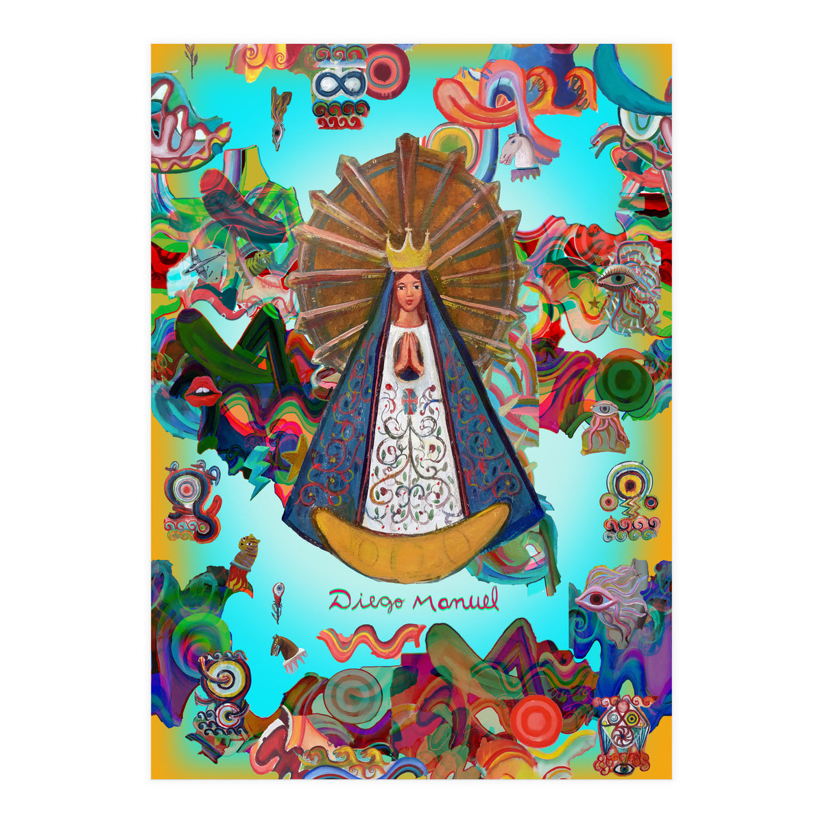 Virgen Y Graffiti 7 (Print Only)