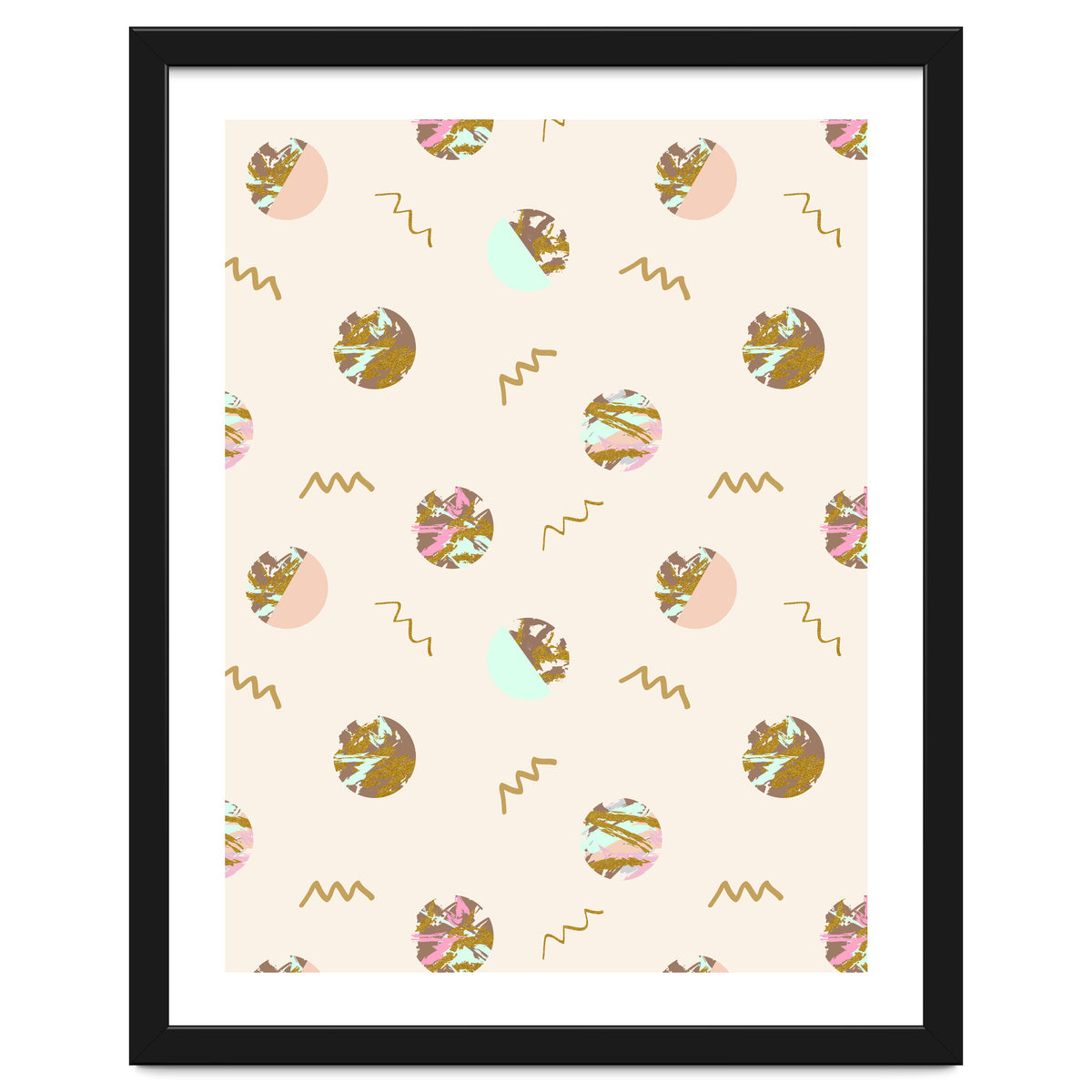 Abstract geometric vector painting