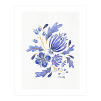 Protea Floral | Blue (Print Only)