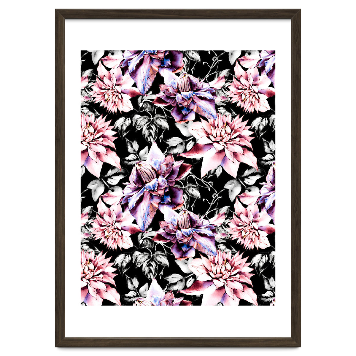 Pink bloom in the dark