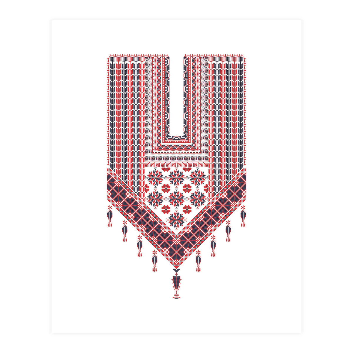 Tatreez Ornament 12 (Print Only)