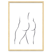 Male butt line