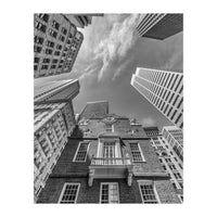 BOSTON Old State House and Skyscraper (Print Only)