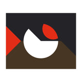 Geometric Shapes No. 10 - brown, dark blue & red (Print Only) thumbnail