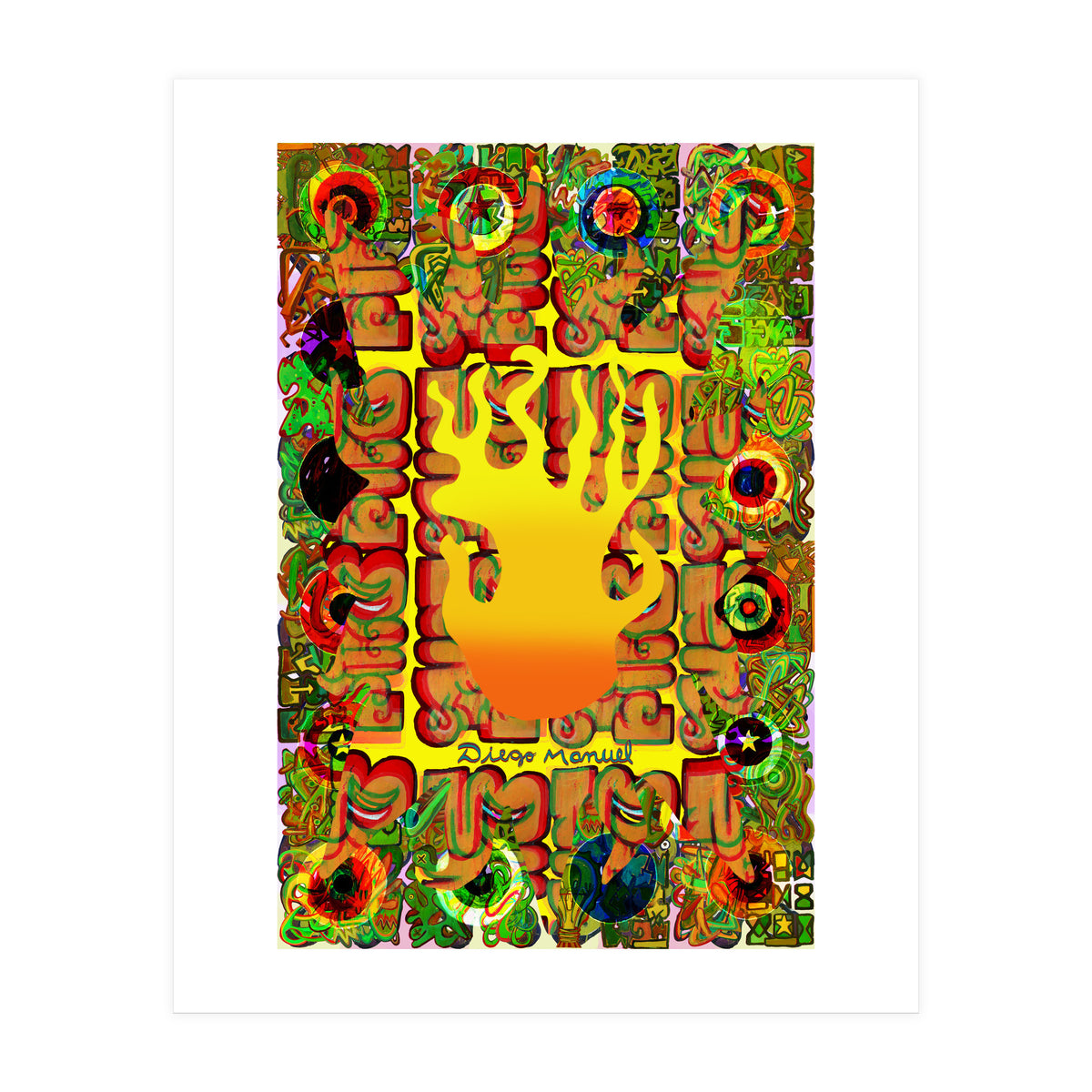 Fuego Y Graffiti 3 (Print Only)