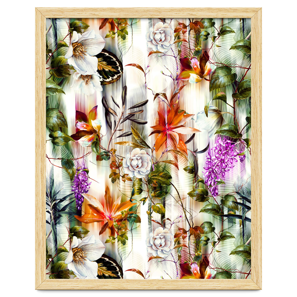 Abstract Motion Blur Floral