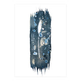 Indigo Blue Botanical Leaves No. 18 (Print Only) thumbnail