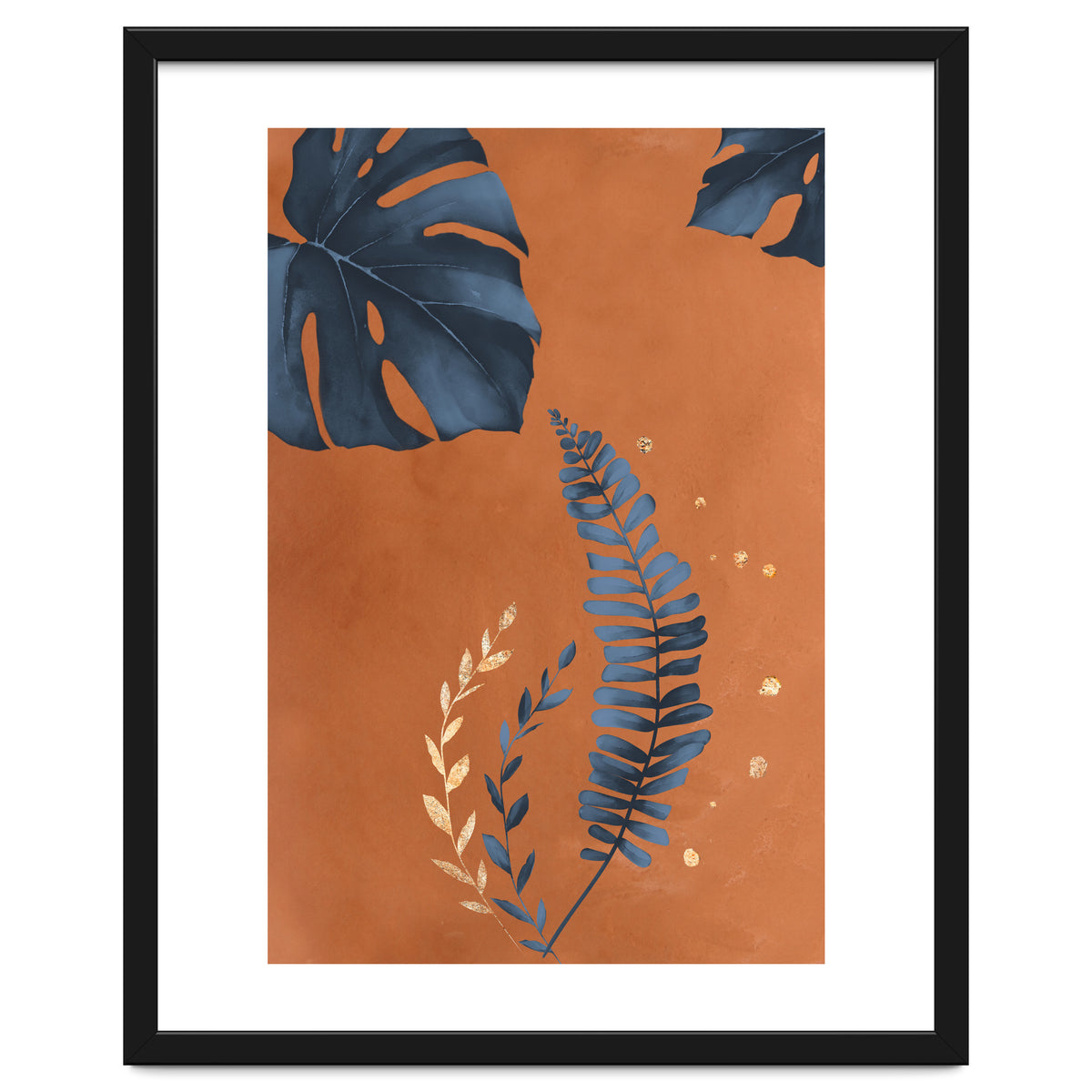 Monstera Leaf Terracotta