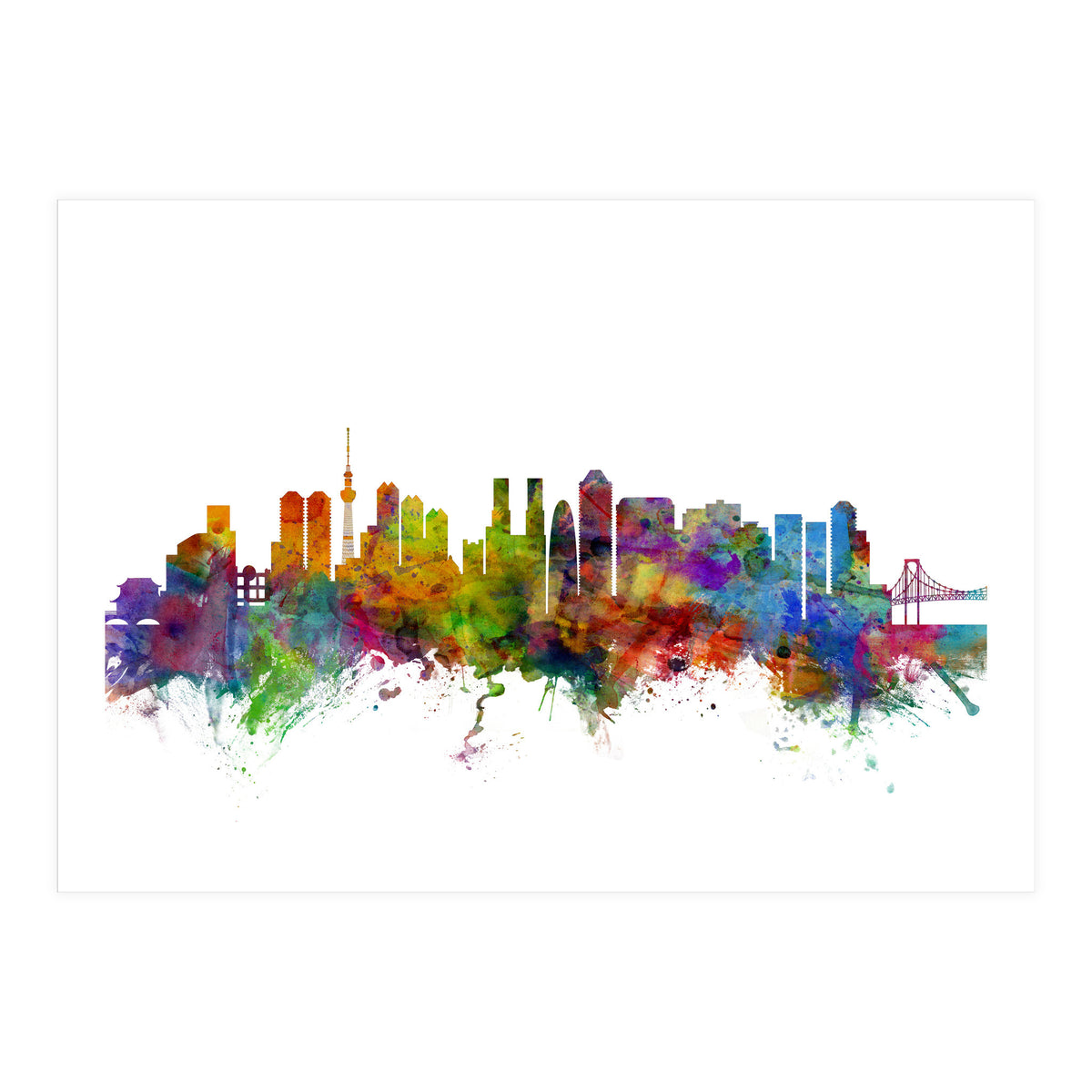 Tokyo Japan Skyline (Print Only)
