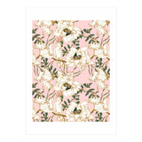 Exotic birds on flowers (Print Only) thumbnail