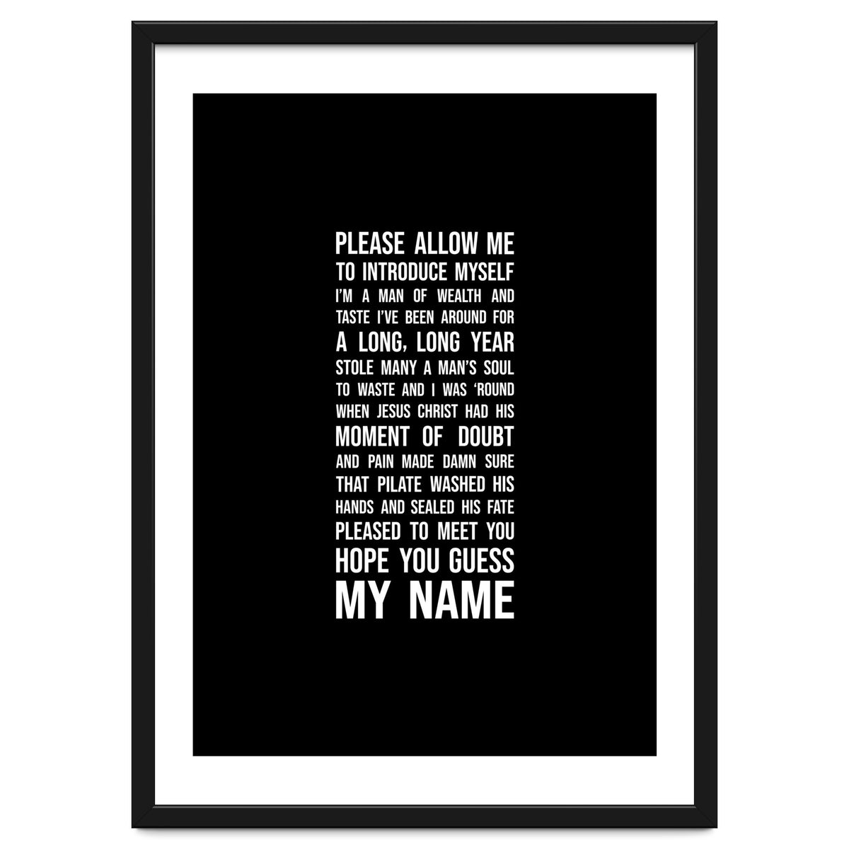 Sympathy For The Devil