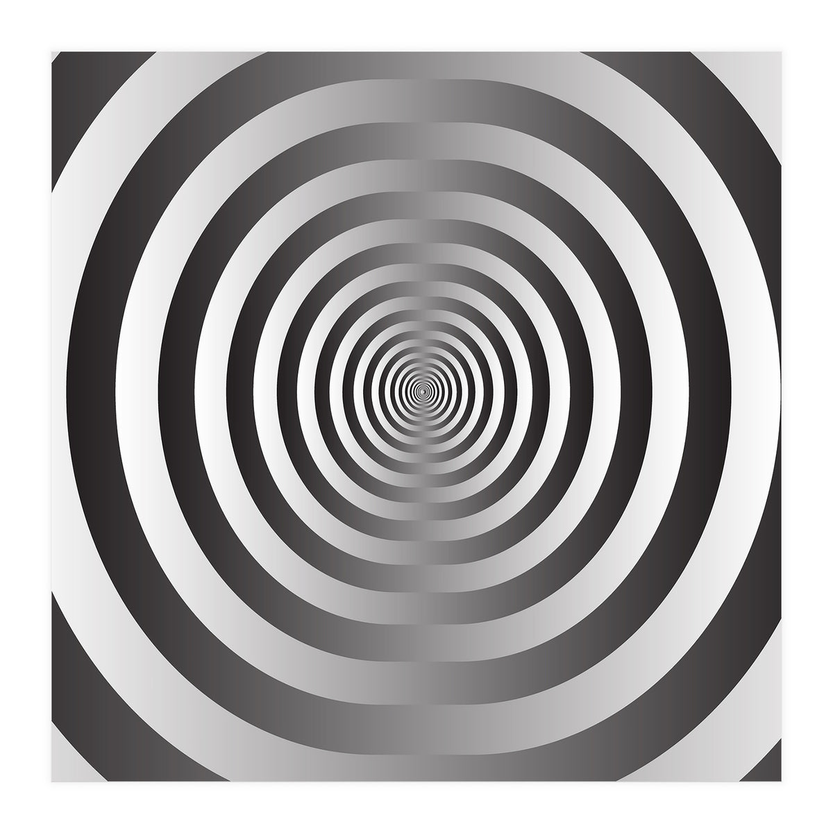 Black And White Spiral  (Print Only)