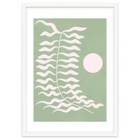 Sage Green Abstract Floral