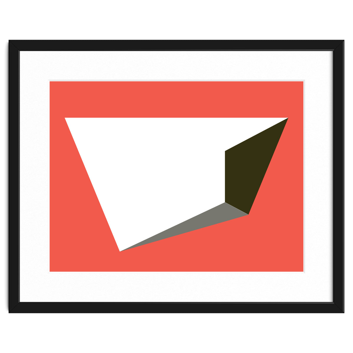 Geometric Shapes No. 81 - pink, grey, black & white