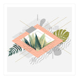 Abstract geometrical and botanical shapes I (Print Only) thumbnail